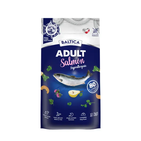 Sucha karma Baltica hipoalergiczna z łososiem dla małych ras 3kg
