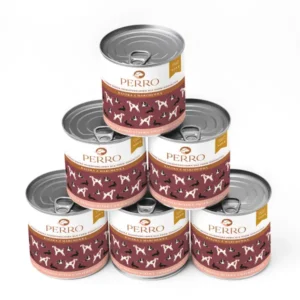 Mokra karma Perro w puszce 850g o smaku kaczki z marchewką dla dorosłych psów.