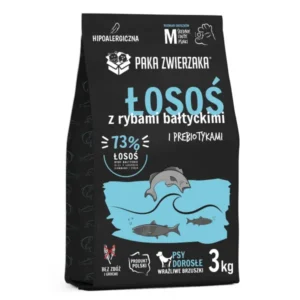 Sucha karma łosoś z rybami bałtyckimi dla Psa 3kg Paka Zwierzaka