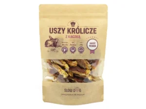 Uszy królicze Slow Dog, w papierowej torebce z zamknięciem strunowym 250g
