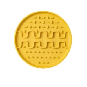 Mata do lizania mini 13x13cm dla Kota lub Psa, kolor żółty