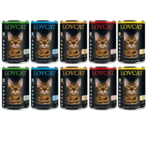 Pełnoporcjowa karma mokra mix smaków dla kota, 10x400g, karma w puszkach z czarną etykietą i kotem