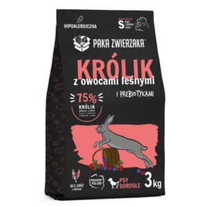Królik z owocami leśnymi 3 kg dla małych i średnich ras.