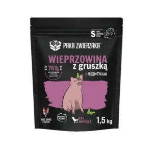 Karma sucha - wieprzowina z gruszką dla małych i średnich psów, 3kg