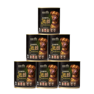 Karma mokra Szlachetny Jeleń 6x850g, puszki, Slow Dog